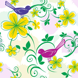 Floral Seamless Pattern Vector Image