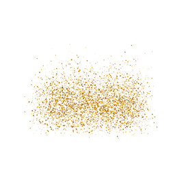 gold sparkles on white background Vector Image