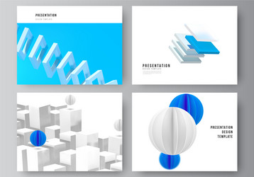 layout presentation slides design vector image