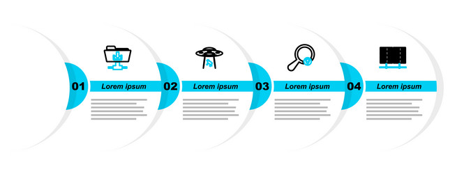set line server data web hosting search vector image