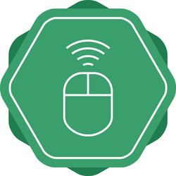 unique wireless input device line icon vector image