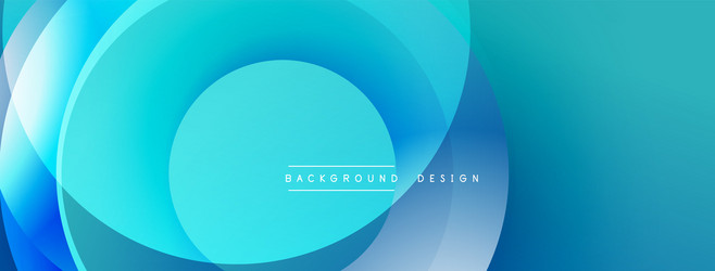 abstract blue layers create dynamic circular vector image