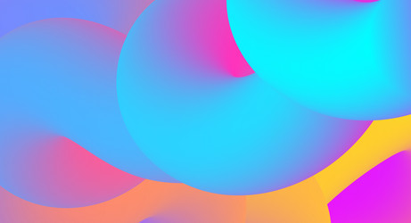 abstract colorful shapes creating vibrant visual vector image
