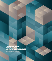 Seamless pattern 3d cubes isometric geometric Vector Image