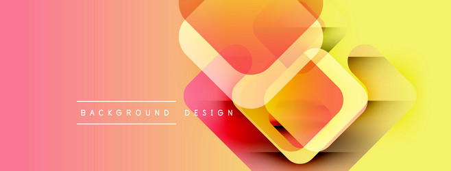 abstract geometric shapes overlap creating vector image