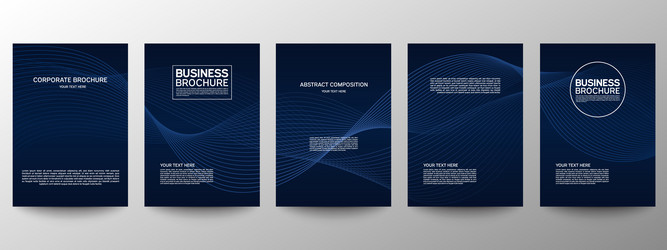 cover geometric minimal set abstract line pattern vector image