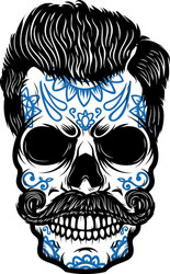 Sugar Skull Day of the Dead Vector Image