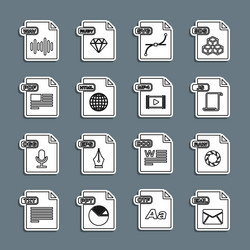 set line eml file document raw js svg html vector image