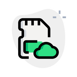 store data online for remote access backup vector image