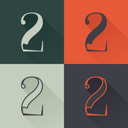 Classic numbers set in renaissance style Vector Image
