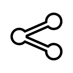 network connection symbol for sharing information vector image