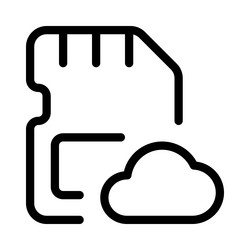 store data online for remote access backup vector image