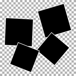 set of compositions empty photo frames vector image