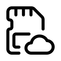 store data online for remote access backup vector image
