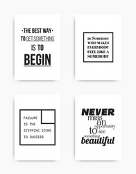 set posters quote vector