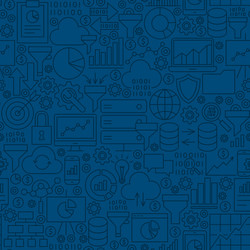 Data Tile Pattern - Line Art vector