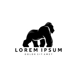 Silverback logo Royalty Free Vector Image - VectorStock