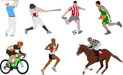 Sports Activity Collection Vector Image