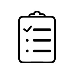 survey to do list icon suitable for info graphics vector image