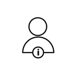 user information icon set collection for web vector image