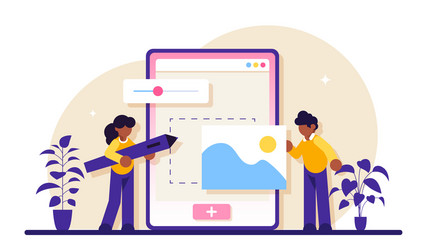 Web design development concept user vector