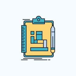 algorithm process scheme work workflow flat icon vector image