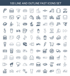 25 fast icons Royalty Free Vector Image - VectorStock