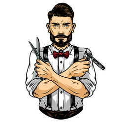 Barber Vector Images Over 100 000 Trendy Barber Man Vector 35975348
