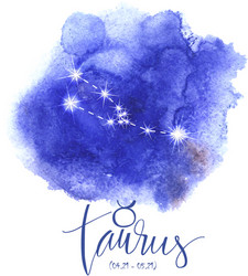 Aries Zodiac Sign Watercolor Vector Image