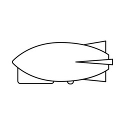 isolated object airship and dirigible icon web vector image