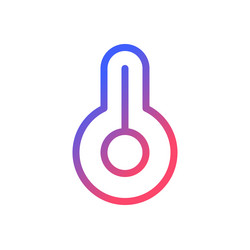 warmth pixel perfect gradient linear ui icon vector image