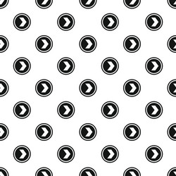 arrow right button pattern simple style vector image