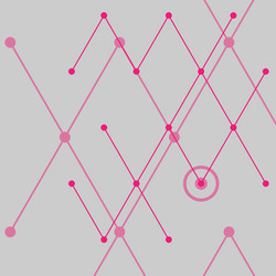 abstract line and triangular design vector image