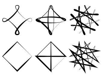 abstract lines shape design element set geometric vector image