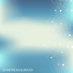 geometric abstract background with connected line vector image