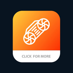 radio music technology mobile app button android vector image