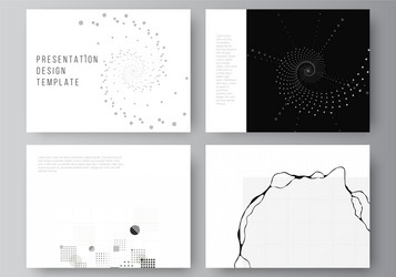 layout presentation slides design vector image