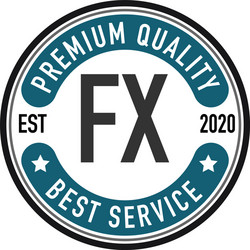 Initial letter fx elegance logo design template Vector Image