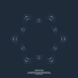 abstract background with a hexagonal vector image