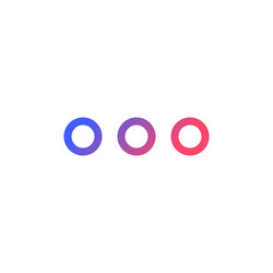 ellipsis pixel perfect gradient linear ui icon vector image