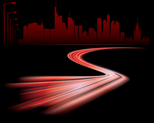 Abstract red light arrow speed direction on black Vector Image