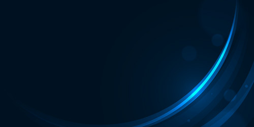glow curve and bokeh circle on dark blue abstract vector image