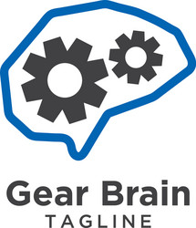 Abstract brain logo template Royalty Free Vector Image