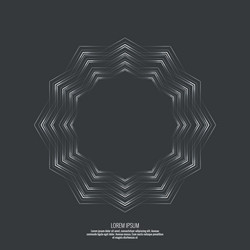 abstract background with a hexagonal vector image