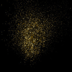 Golden Glitter Explosion Vector Image