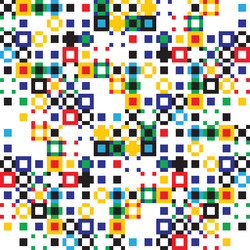 Multicolor pixel glitch effect textured pattern vector