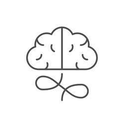 problem solution line outline icon vector image