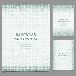 geometric square pixel pattern page template set vector