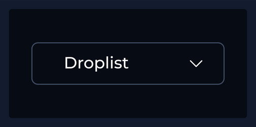 normal drop down list ui element template vector image