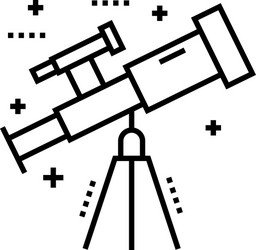 Optical telescope Royalty Free Vector Image - VectorStock